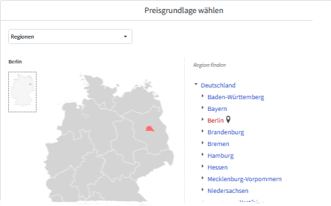 Region für Baupreise